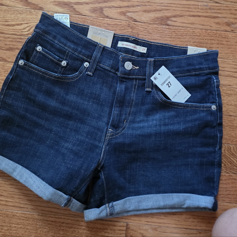 Levi's Dark Blue Denim Shorts